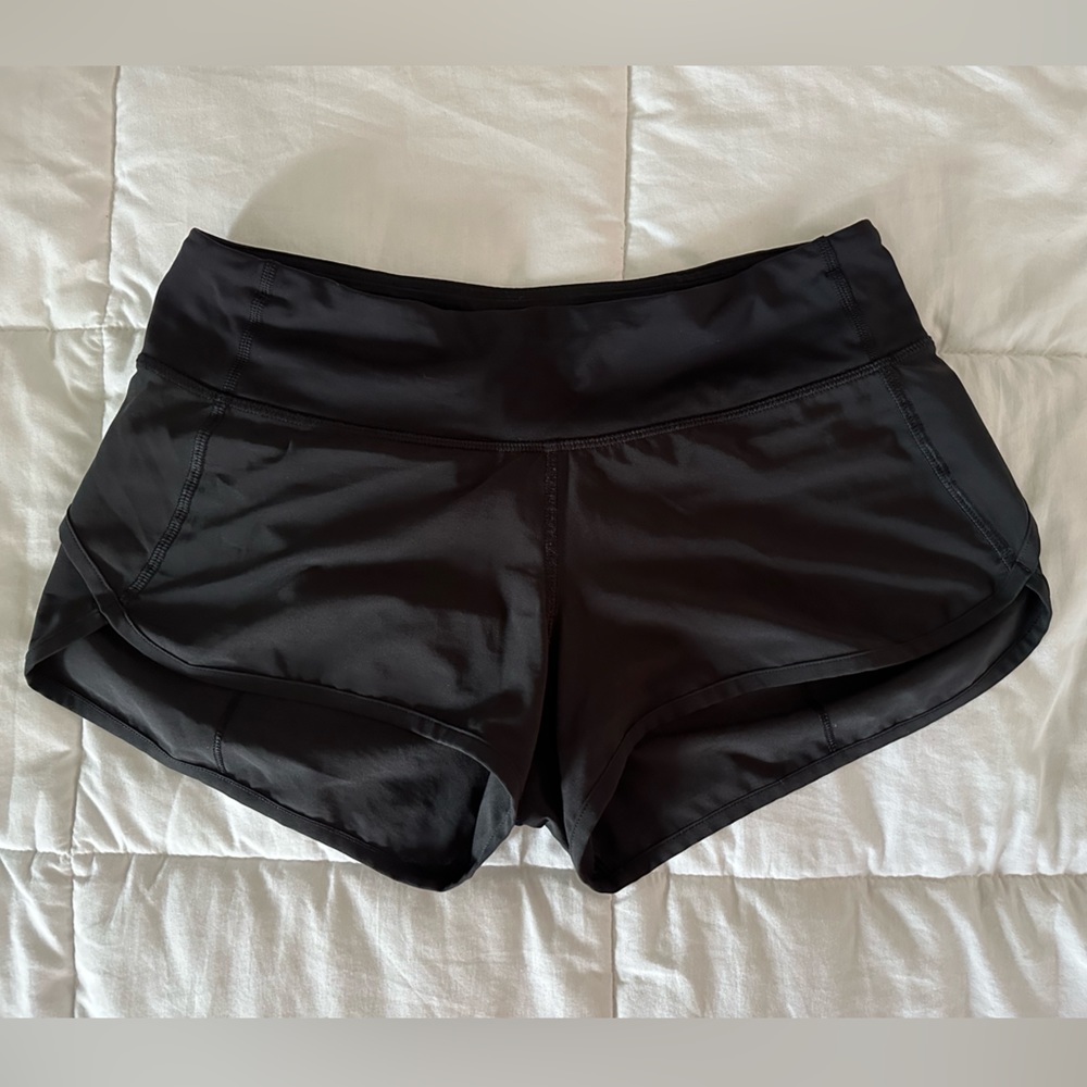 Lululemon, Speed Up shorts, Size 4, Black